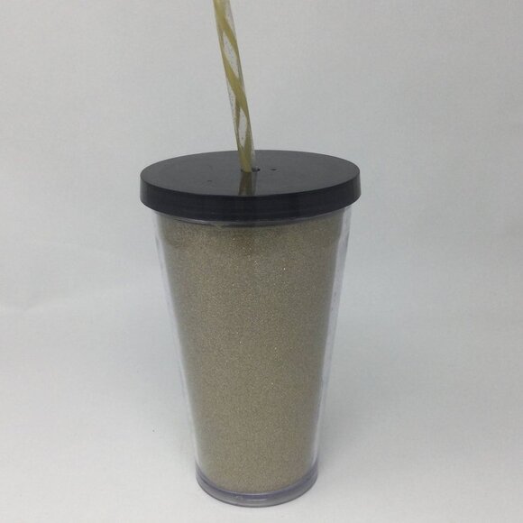 Starbucks Gold Glitter Tumbler 2016 16oz. - Picture 3 of 9